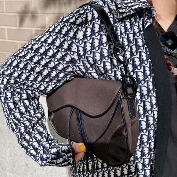 ✈️Sold!Christian Dior Vintage Double Saddle Bag - Picture 4 of 13